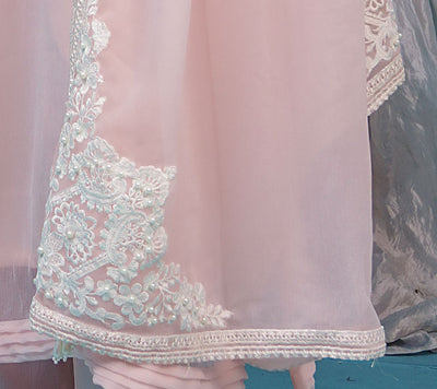 Mahham Luxury Chiffon Collection Pink D-18