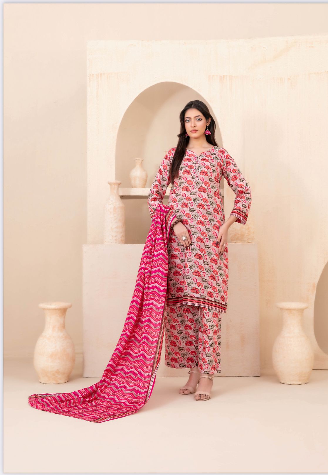 3 Piece Ready To Wear Tawakkal Khaddar Collection