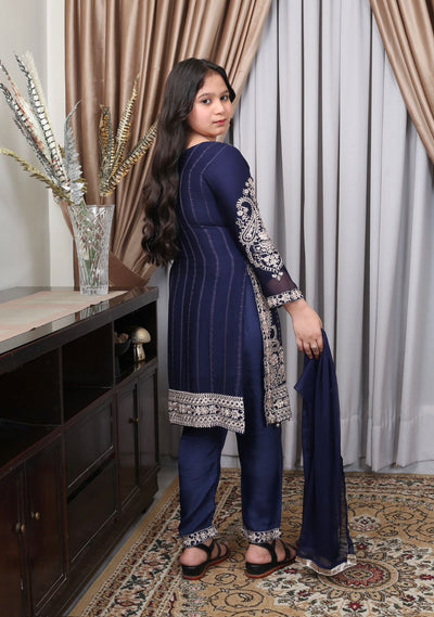 Mother and Daughter Chiffon Collection - Blue