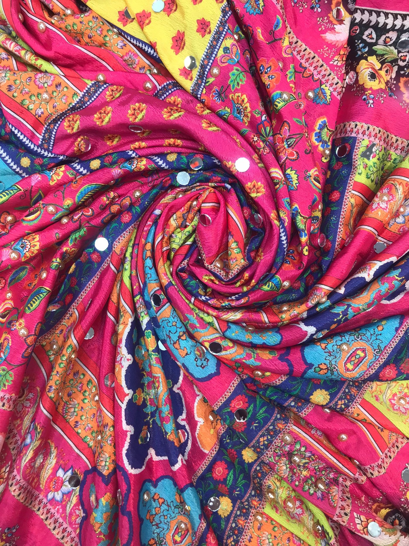 Silk Multicoloured Dupatta 06