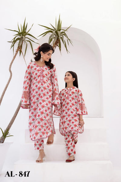 AL-401 - Readymade - Kids Jacquard Luxury Lawn Collection by Ally's 2024