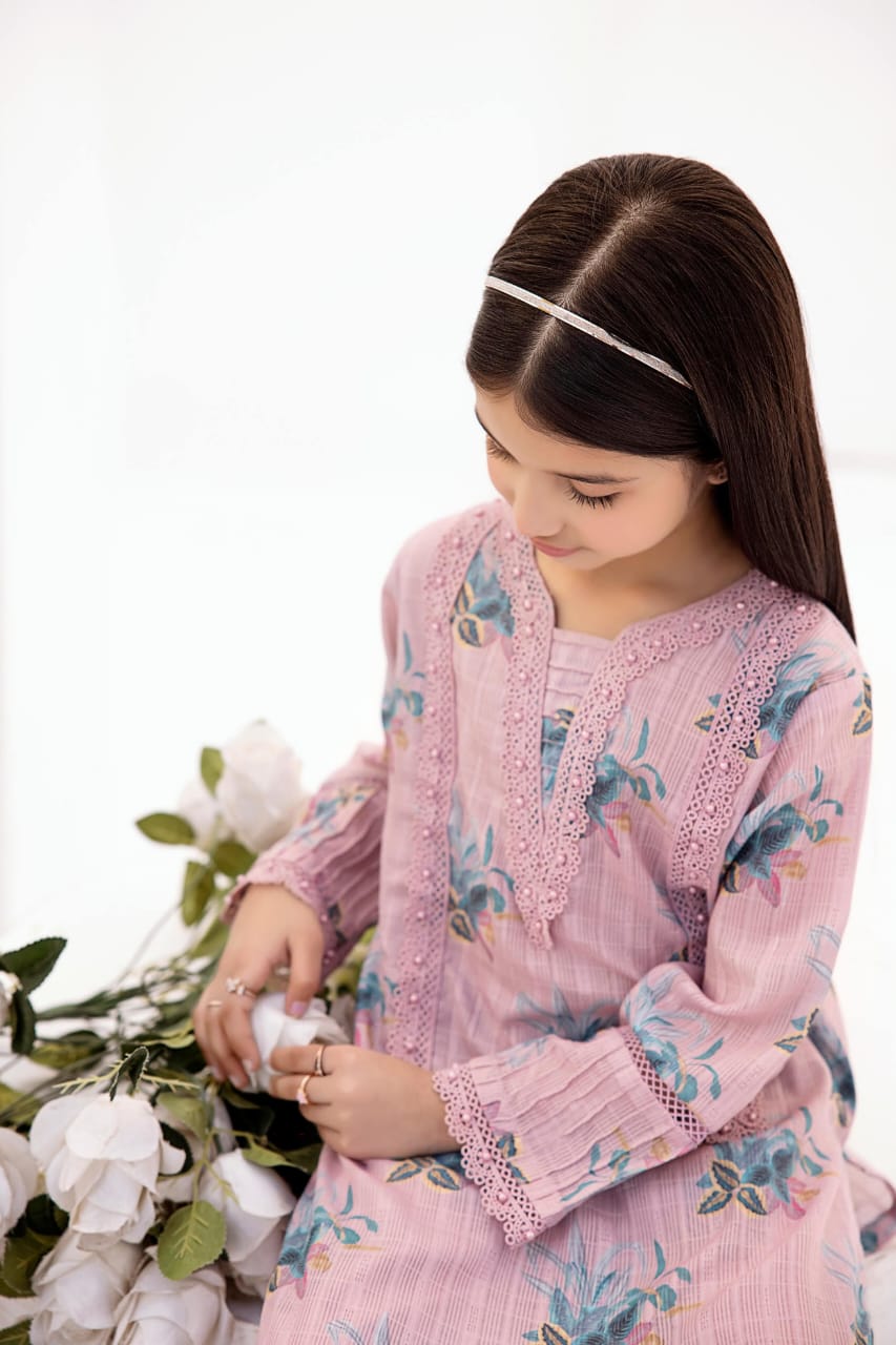 AL-402 - Readymade - Kids Jacquard Luxury Lawn Collection by Ally's 2024