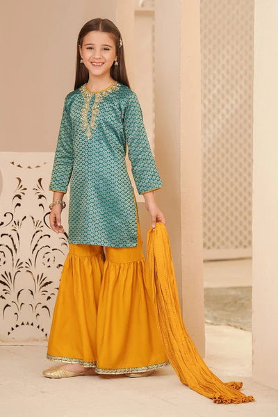 GHARARA 3 PIECE SUIT CLOTHING STITCHED KID’S COLLECTION