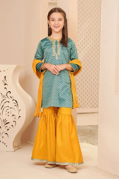 GHARARA 3 PIECE SUIT CLOTHING STITCHED KID’S COLLECTION