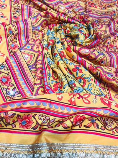 Silk Multicoloured Dupatta 05